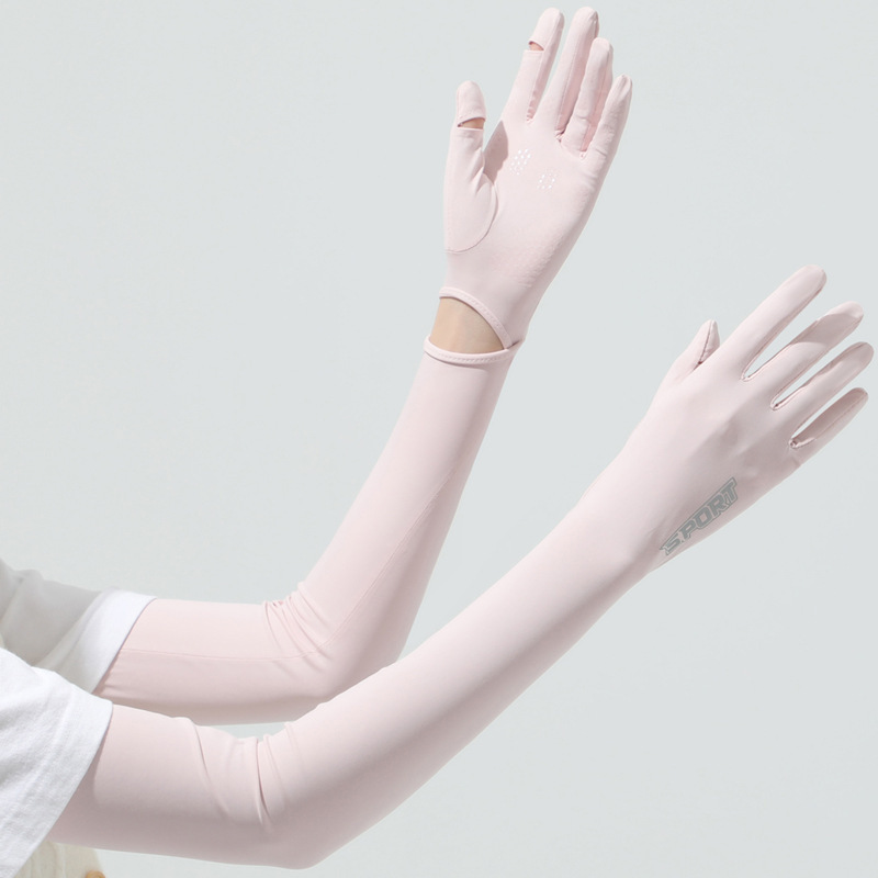 Knit Glove Touch Screen - Ice Sleeve Women Riding UV Protection