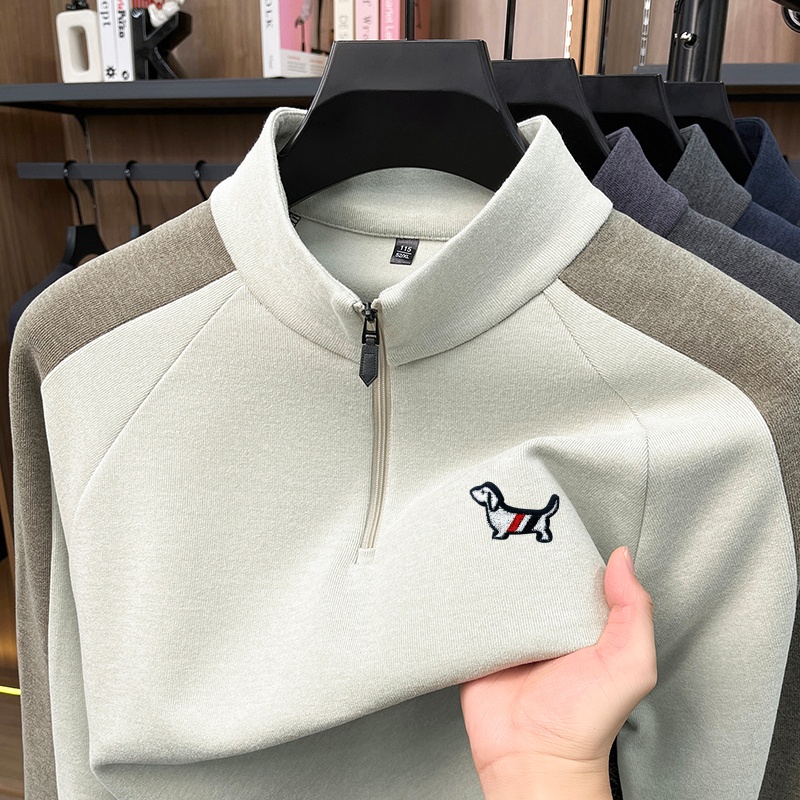 Winter Clothing For Men - New Men's Mock Neck Quarter Zip
