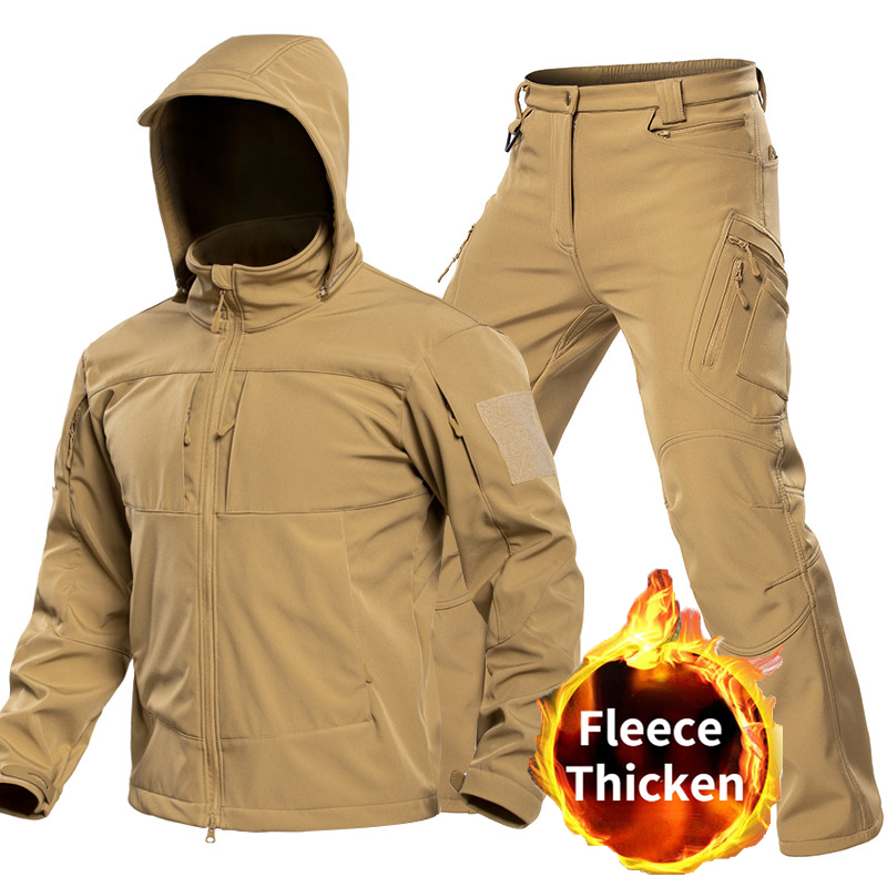 Winter Clothing Pk - Outdoor Tactical Softshell Suit for Men