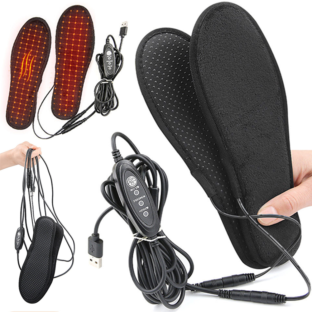 Heated Insole Rechargeable - USB Heated Shoe Insoles Electric Heated