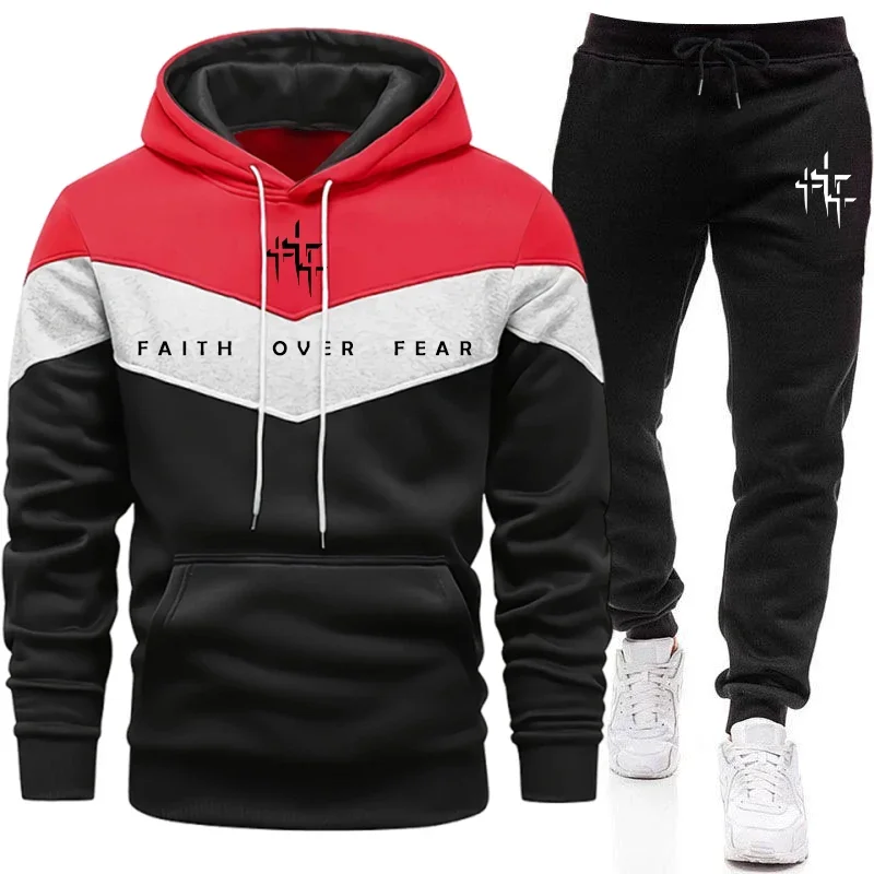 Faith Over Fear Men's Tracksui - Winter Clothing For Men ulasan dan harga