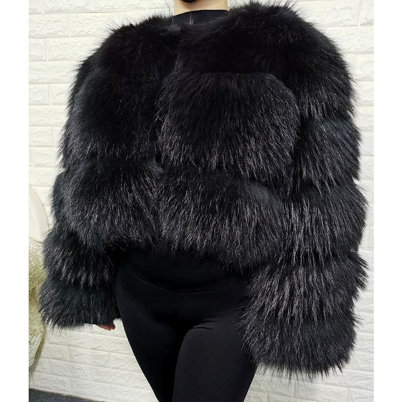Plus Size Tops Brown Fur Maoma - Winter Clothing Pk ulasan dan harga