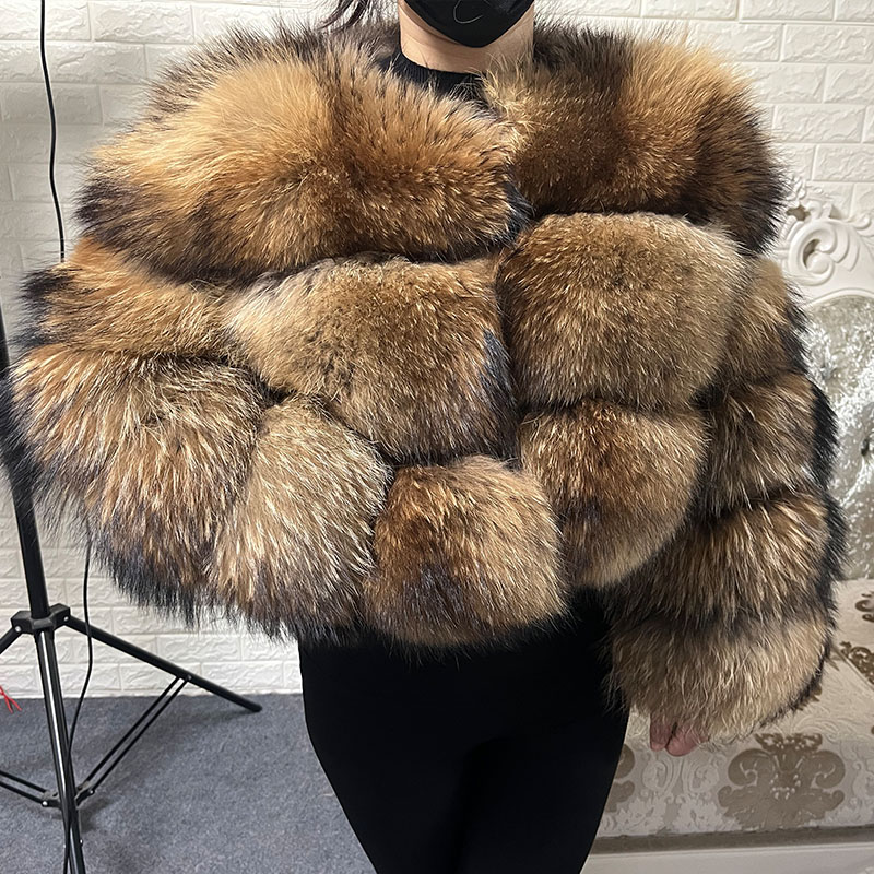 Plus Size Tops Brown Fur Maoma - Winter Clothing Pk ulasan dan harga