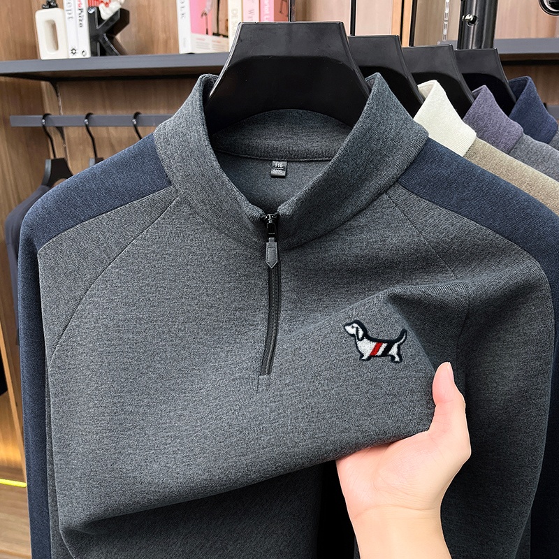 New Men's Mock Neck Quarter Zi - Winter Clothing For Men ulasan dan harga