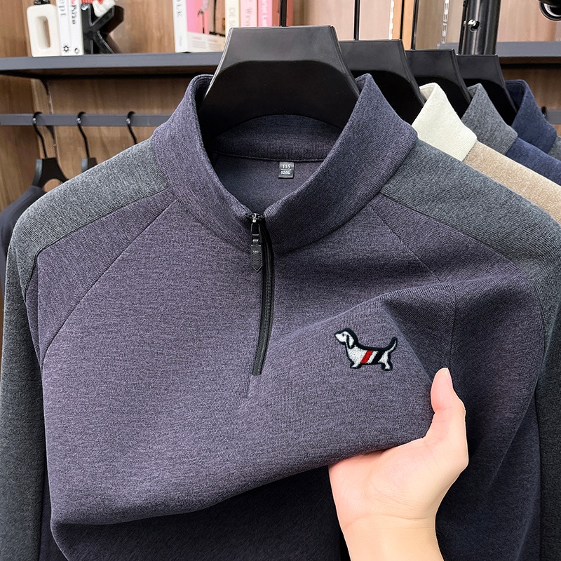 New Men's Mock Neck Quarter Zi - Winter Clothing For Men ulasan dan harga