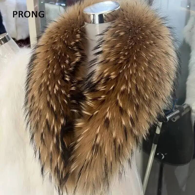 Natural Raccoon Fur Collar Rea - Winter Clothing Pk ulasan dan harga