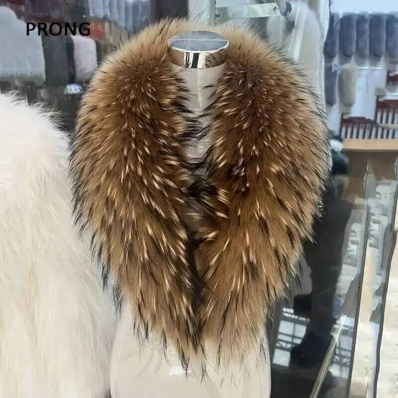 Natural Raccoon Fur Collar Rea - Winter Clothing Pk ulasan dan harga