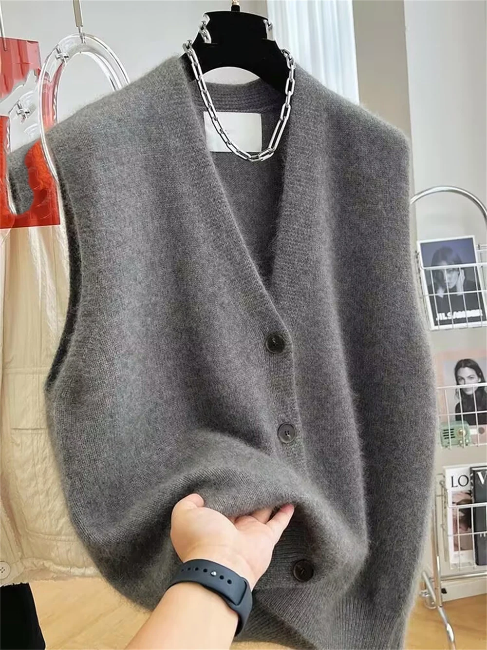 2025 NEW Women V-neck Sweater  - Winter Clothing Trends 2025 ulasan dan harga