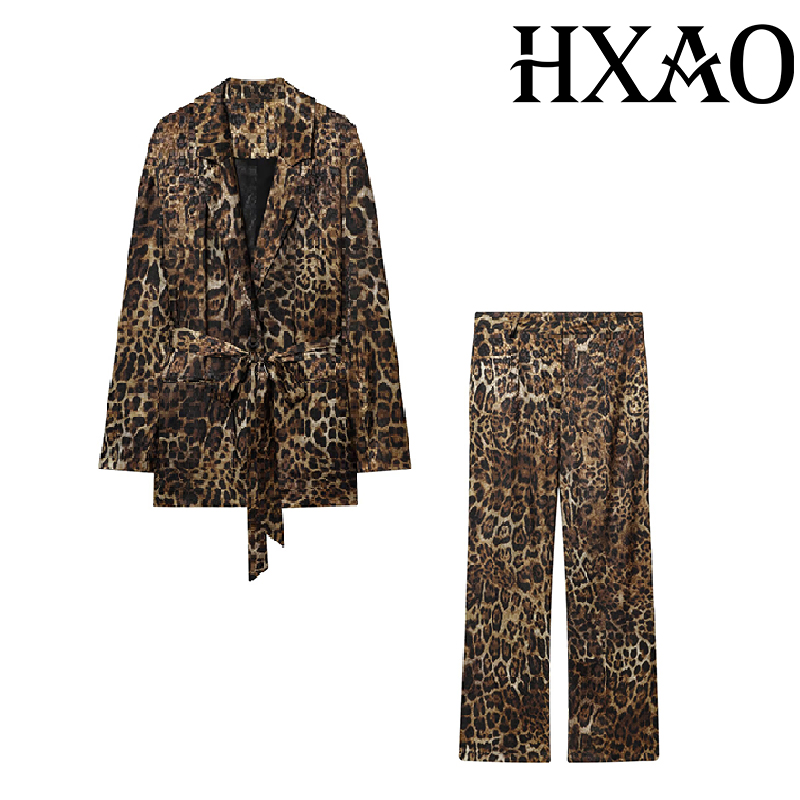 HXAO Leopard Pants Sets 2 Piec - Winter Clothing Pk ulasan dan harga