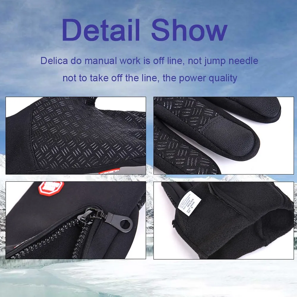 Men Women Winter Cycling Glove - Knit Glove Touch Screen ulasan dan harga