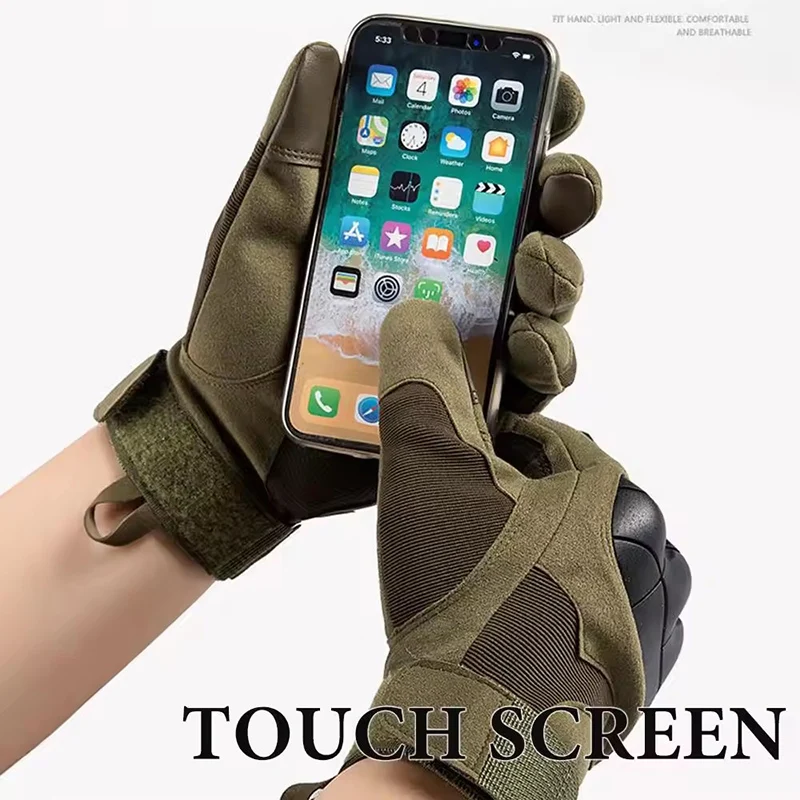 Hunting Gloves Men's Palm Anti - Knit Glove Touch Screen ulasan dan harga