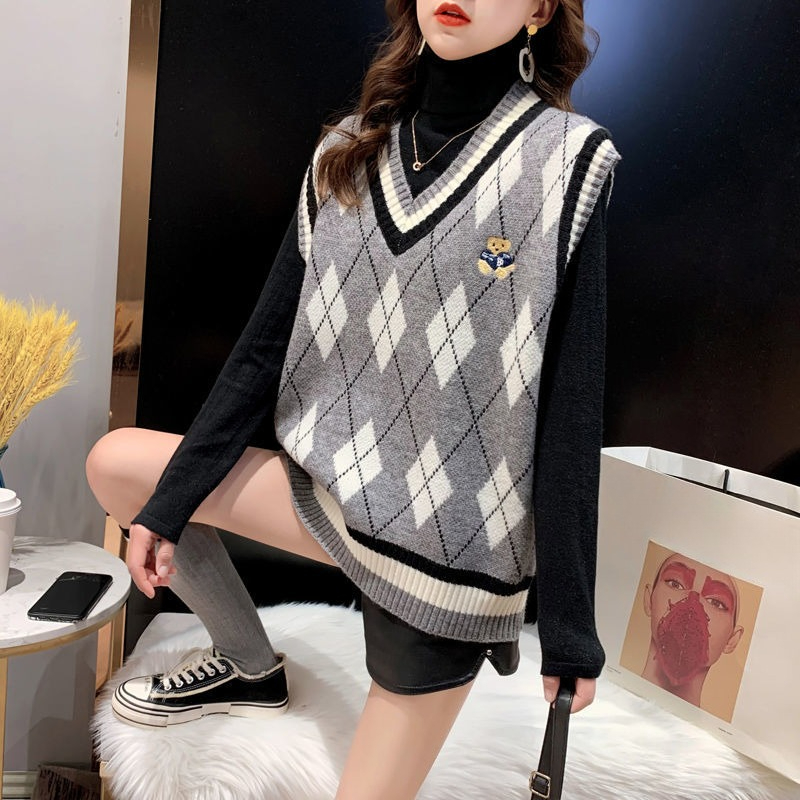 Red Knit Vests for Women Sleev - Winter Clothing Trends 2025 ulasan dan harga