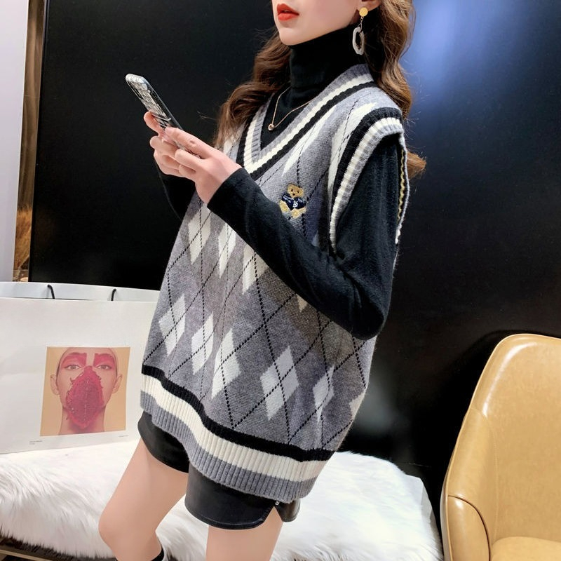Red Knit Vests for Women Sleev - Winter Clothing Trends 2025 ulasan dan harga