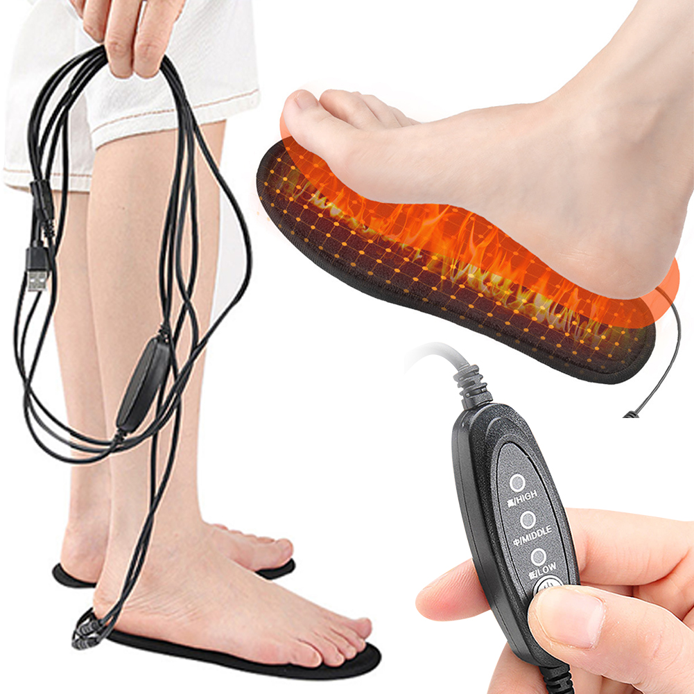 USB Heated Shoe Insoles Electr - Heated Insole Rechargeable ulasan dan harga