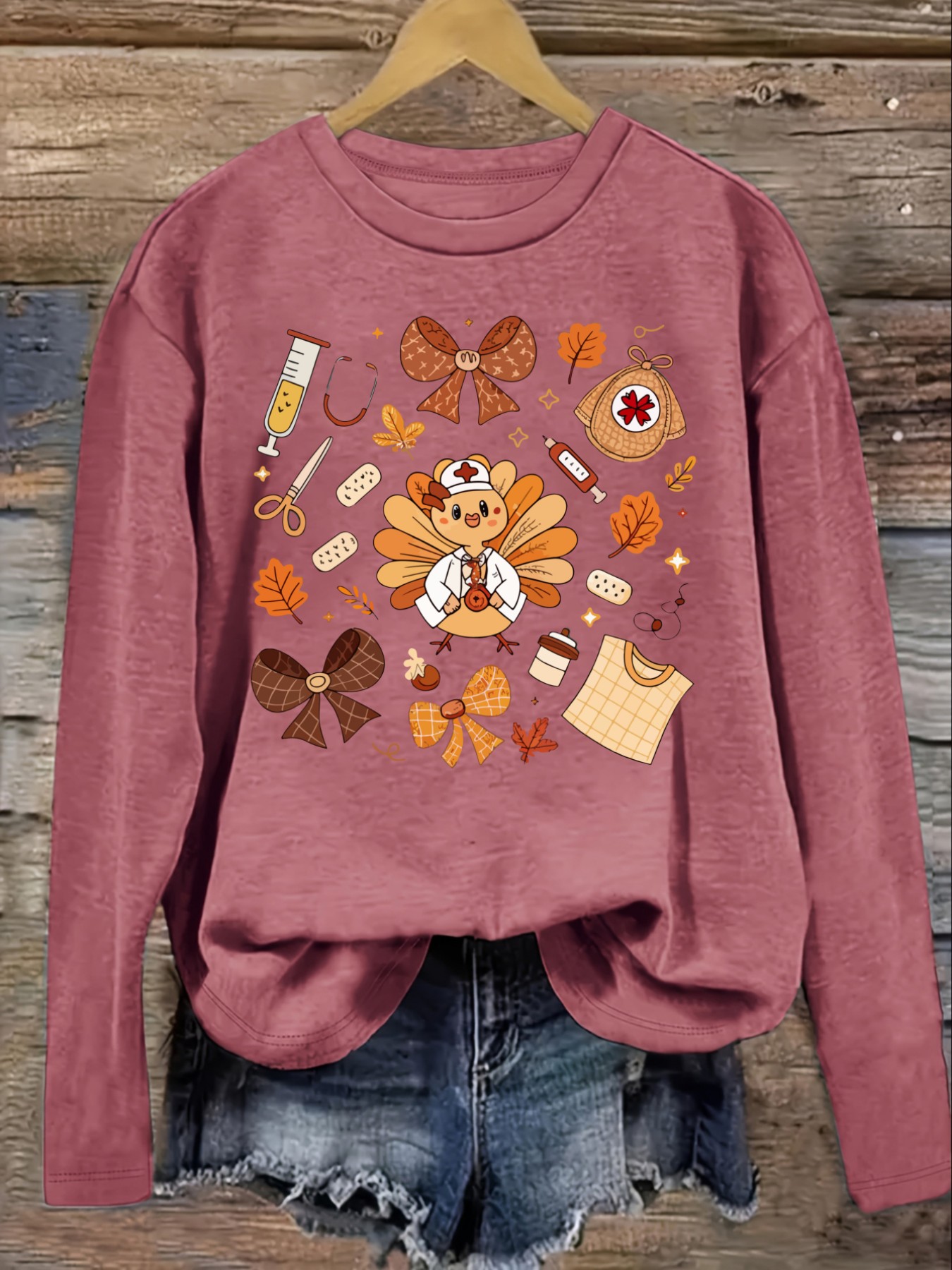 Women's Casual Long Sleeve Cre - Winter Clothing For ulasan dan harga