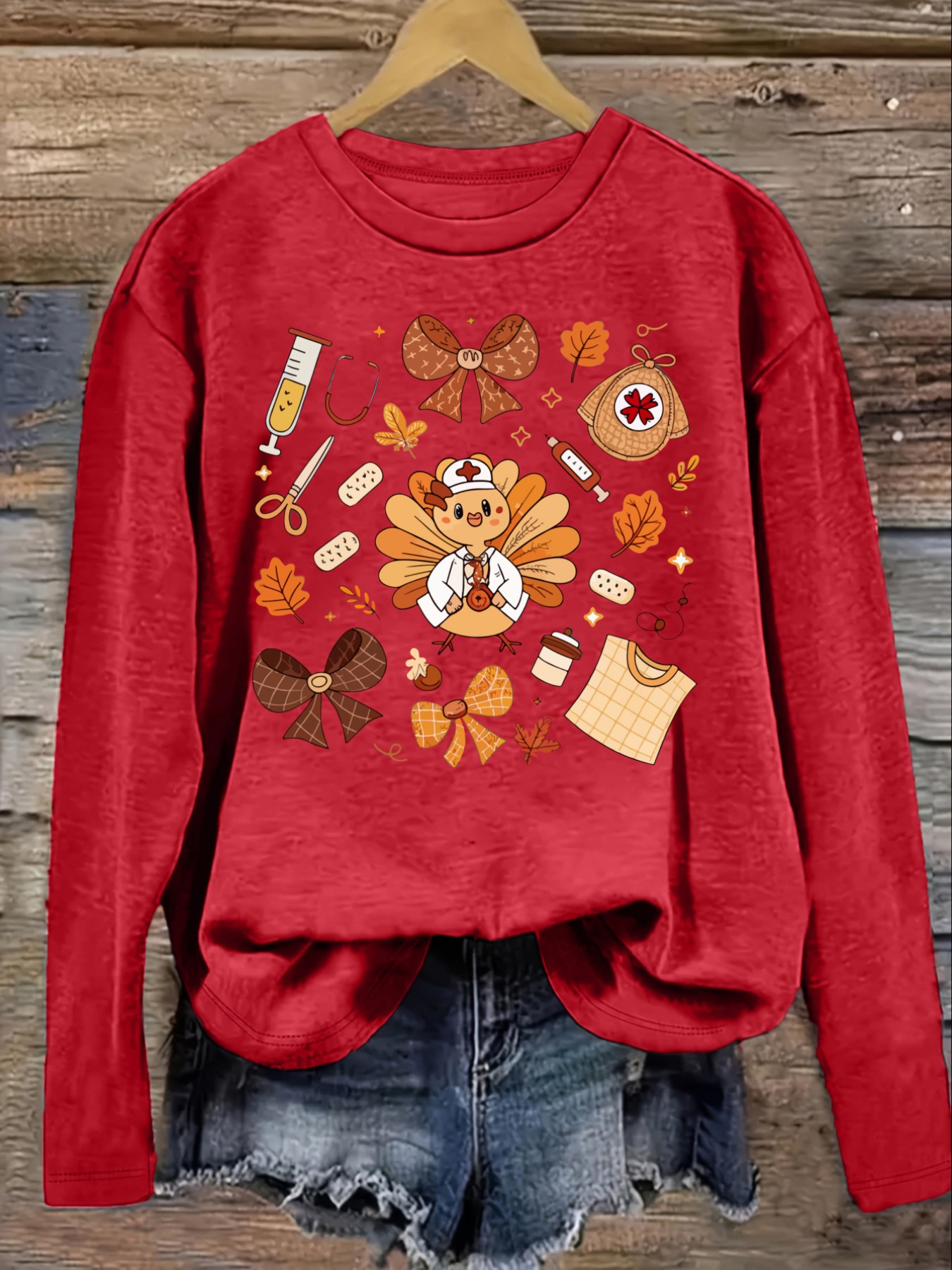 Women's Casual Long Sleeve Cre - Winter Clothing For ulasan dan harga