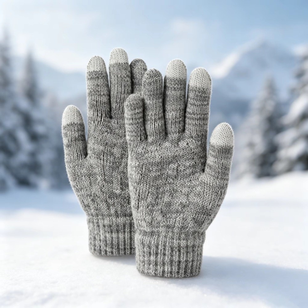2Pcs/Set Fashion Winter Childr - Knit Glove Touch Screen ulasan dan harga