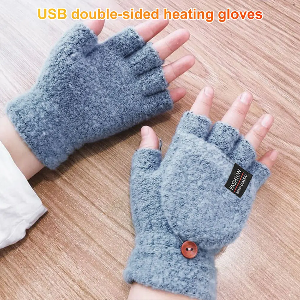 USB Electric Heated Gloves Win - Knit Glove Touch Screen ulasan dan harga