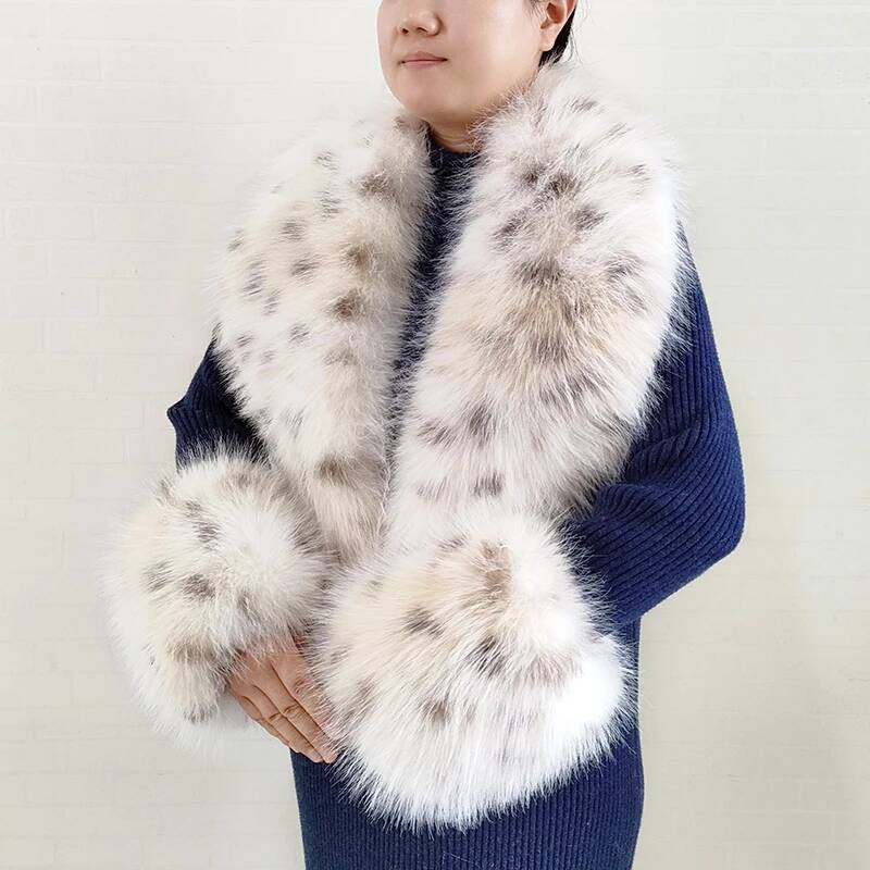 Large Women Faux Fox Fur Scarf - Winter Clothing Pk ulasan dan harga