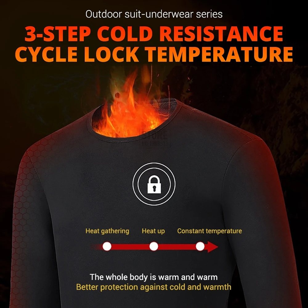New 52 Areas Heated Underwear  - Winter Clothing For Men ulasan dan harga