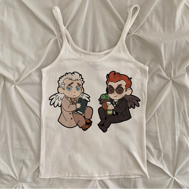 Good OmensY2k Good Omens Print - Winter Clothing Zara ulasan dan harga