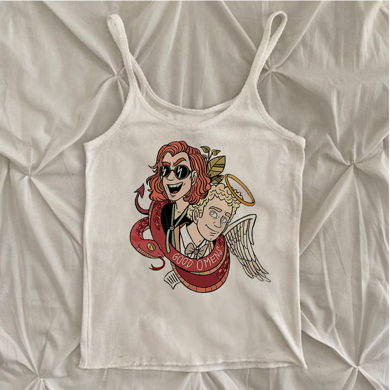 Good OmensY2k Good Omens Print - Winter Clothing Zara ulasan dan harga