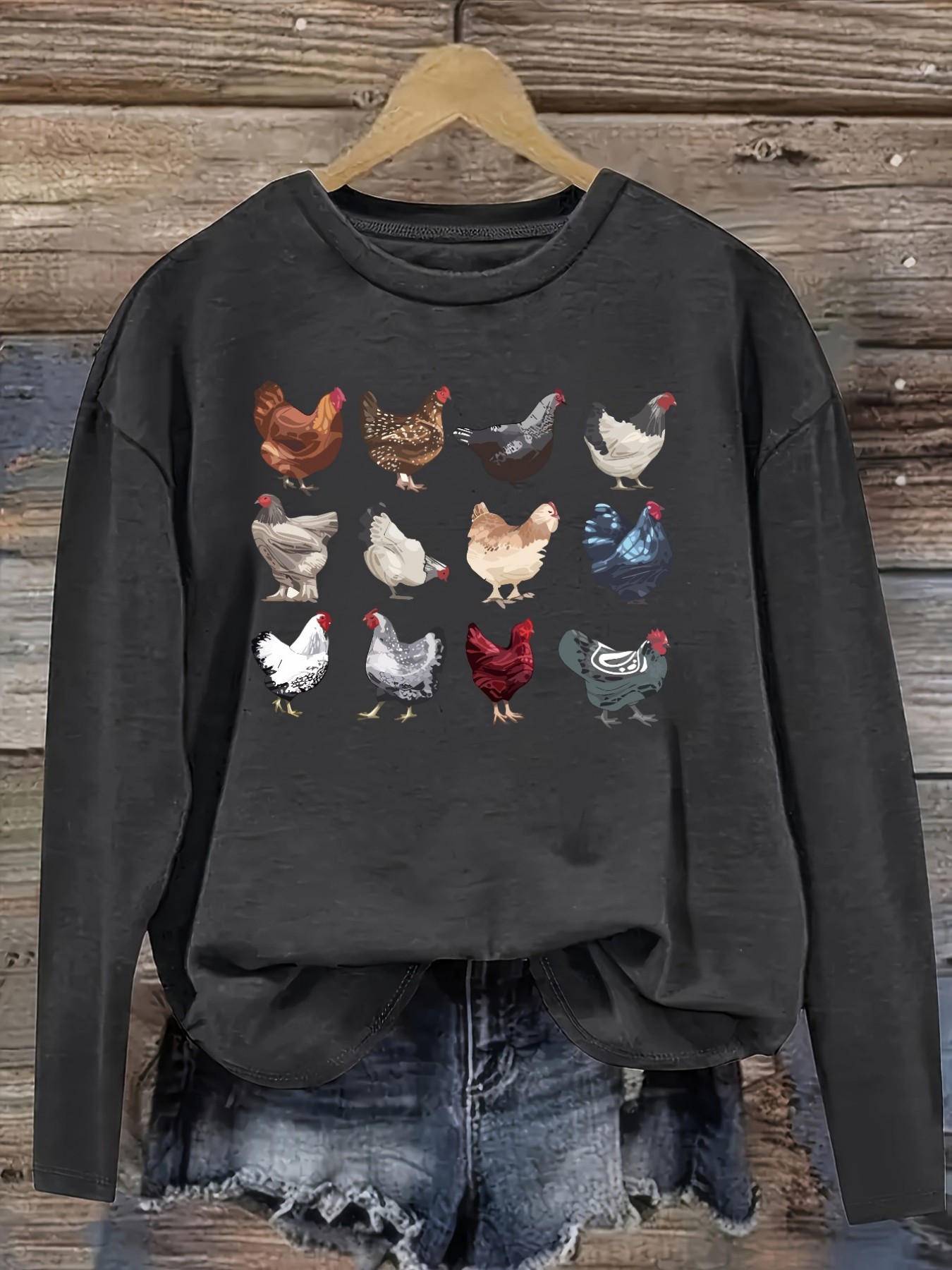 Women's Casual Long Sleeve Cre - Winter Clothing For ulasan dan harga