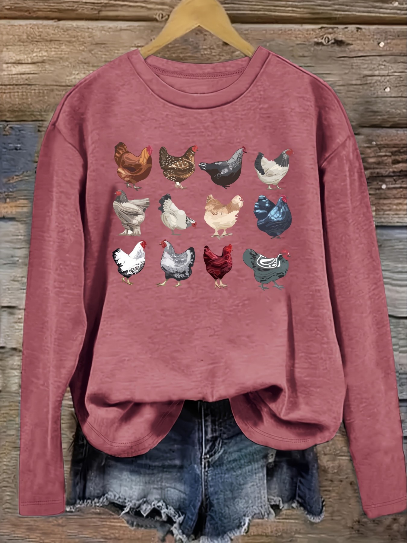 Women's Casual Long Sleeve Cre - Winter Clothing For ulasan dan harga