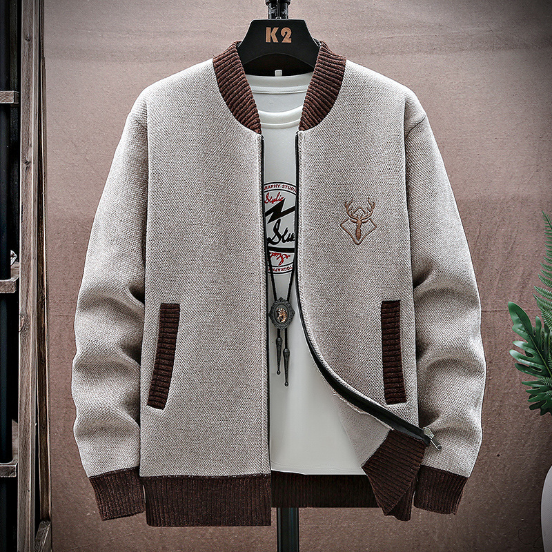 Men Cardigan Knitted Sweaterco - Winter Clothing Trends 2025 ulasan dan harga