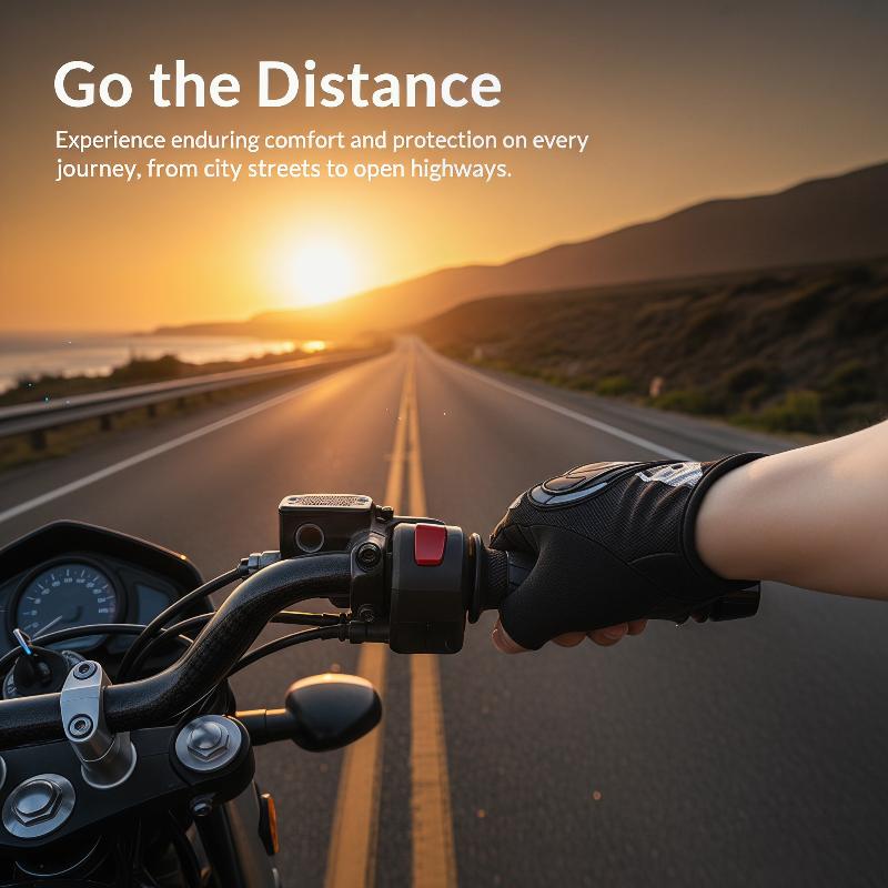 Breathable Motorcycle Gloves 1 - Knit Glove Touch Screen ulasan dan harga