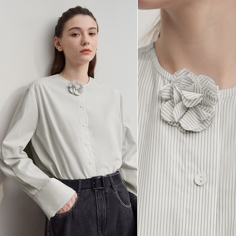AMII Women's Shirt 2025 Autumn - Winter Clothing Trends 2025 ulasan dan harga