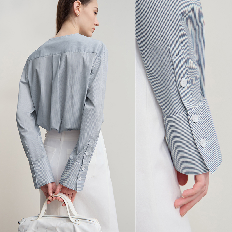 AMII Women's Shirt 2025 Autumn - Winter Clothing Trends 2025 ulasan dan harga