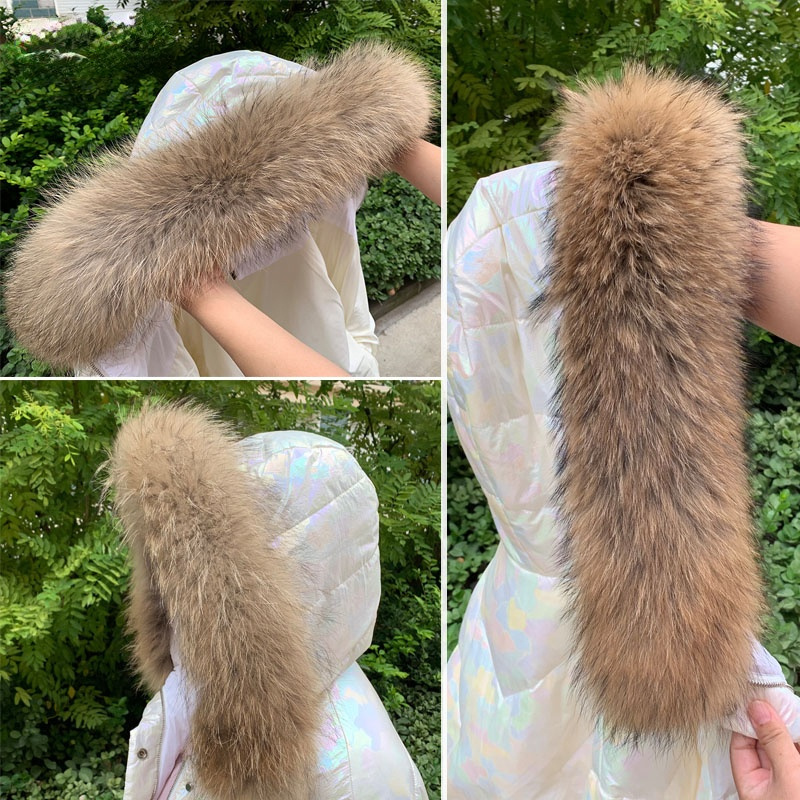 Real Fur Collar for Coat Parka - Winter Clothing Pk ulasan dan harga