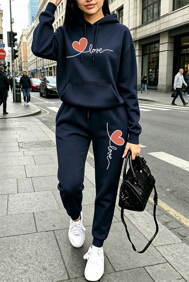 Womens Tracksuit Print Casual  - Winter Clothing For ulasan dan harga