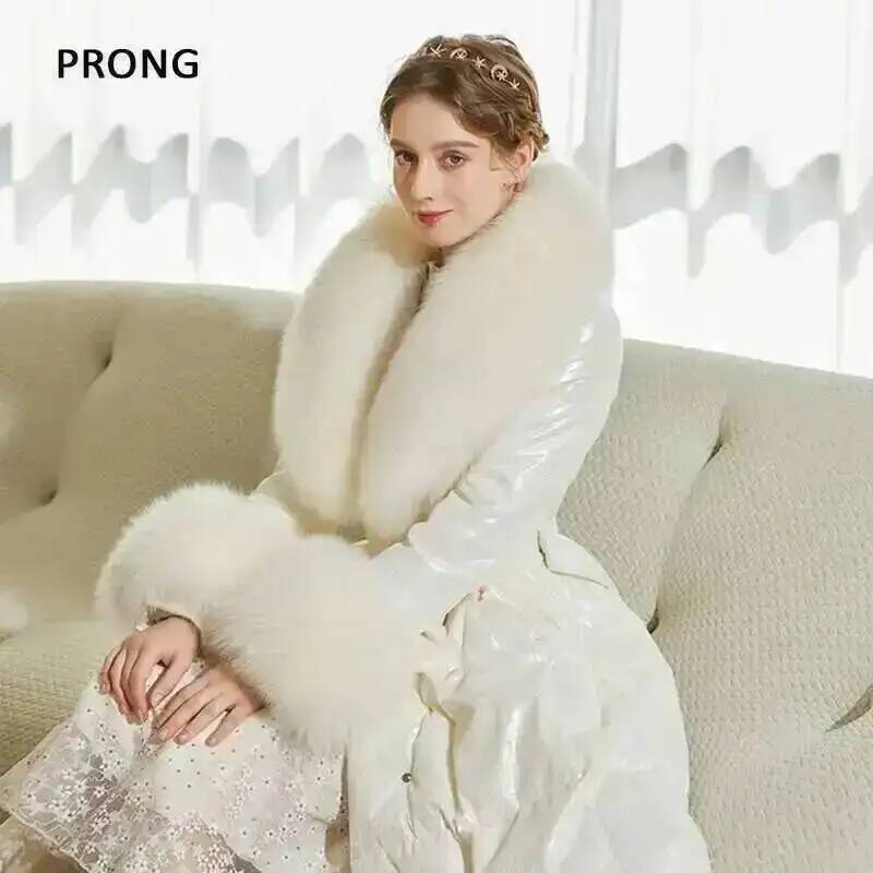 100% Real Fox Fur Collar Winte - Winter Clothing Pk ulasan dan harga