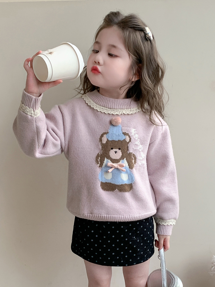 Sweet Style Bear Print Lace  G - Winter Under Clothing ulasan dan harga