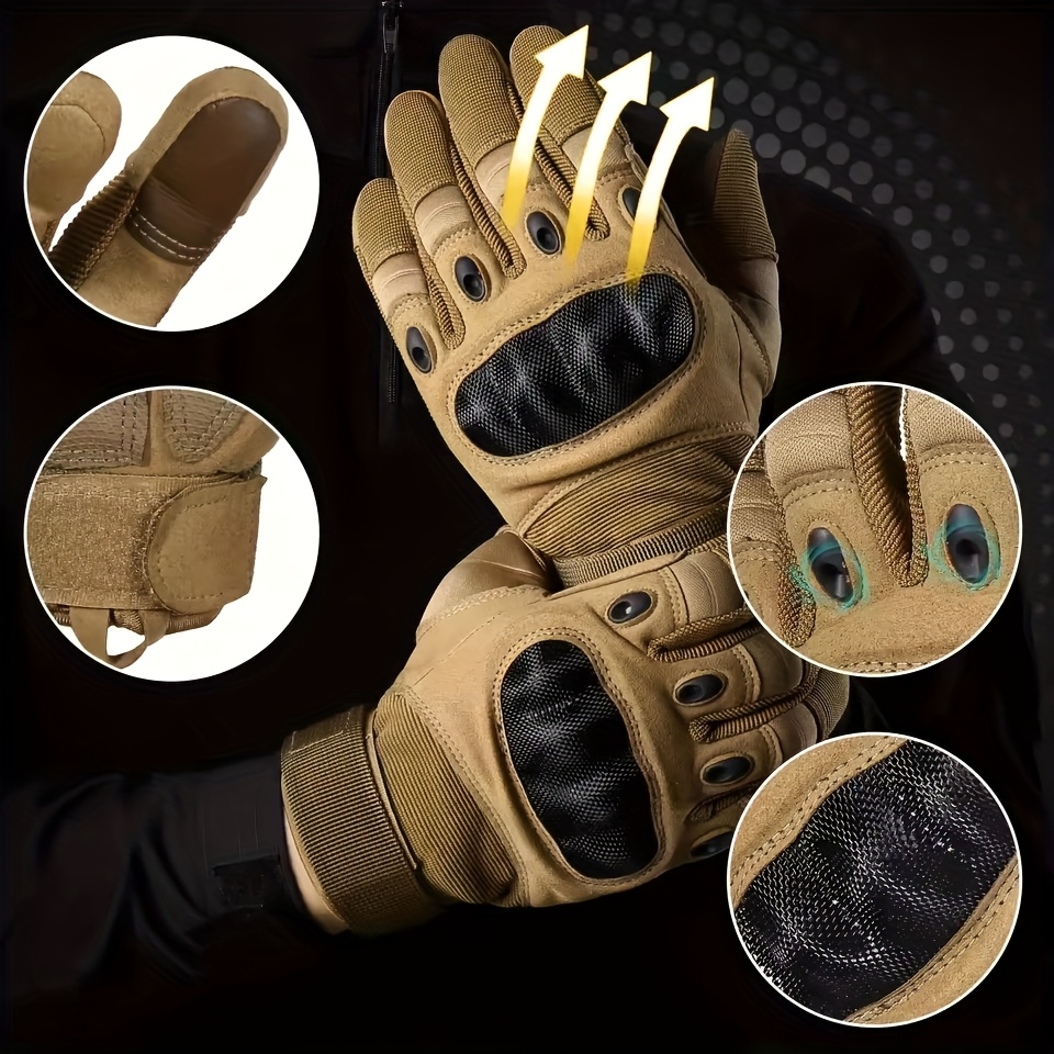 New Men's Full Finger Tactical - Knit Glove Touch Screen ulasan dan harga