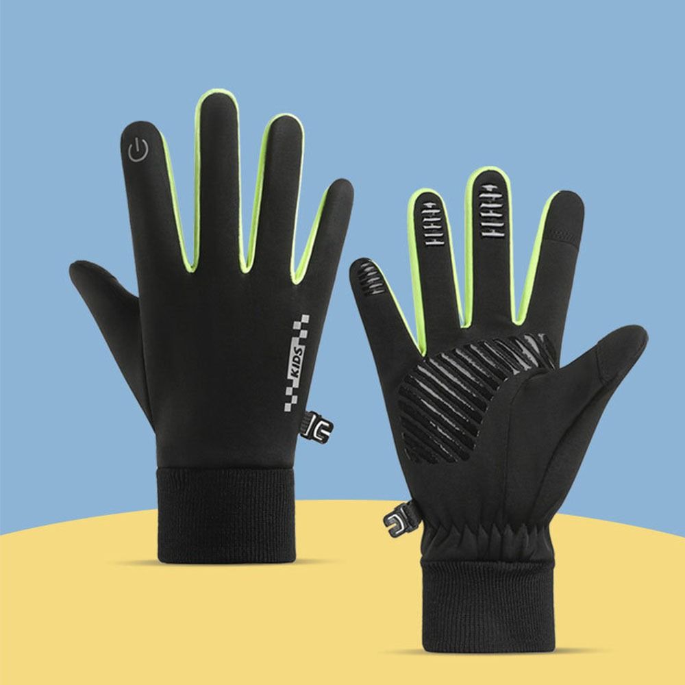 Non-slip Winter Children Bicyc - Knit Glove Touch Screen ulasan dan harga